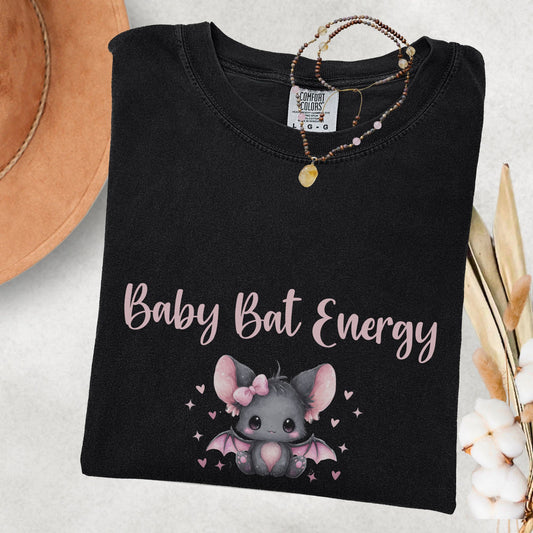 Baby Bat Shirt – Spooky Coquette Halloween Tee for Kawaii Goth Girls