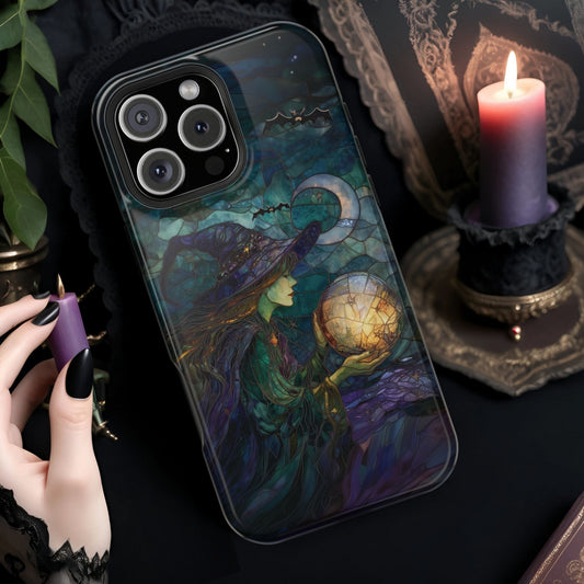 Vintage Witch Halloween MagSafe Compatible® Phone Case for iPhone 13–16