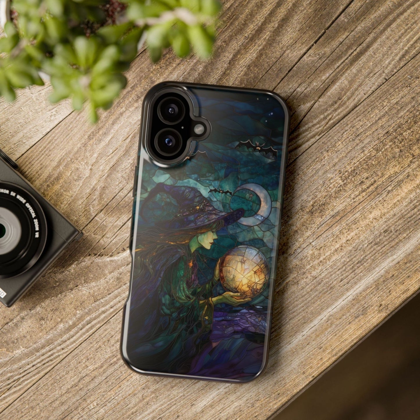 Vintage Witch Halloween MagSafe Compatible® Phone Case for iPhone 13–16