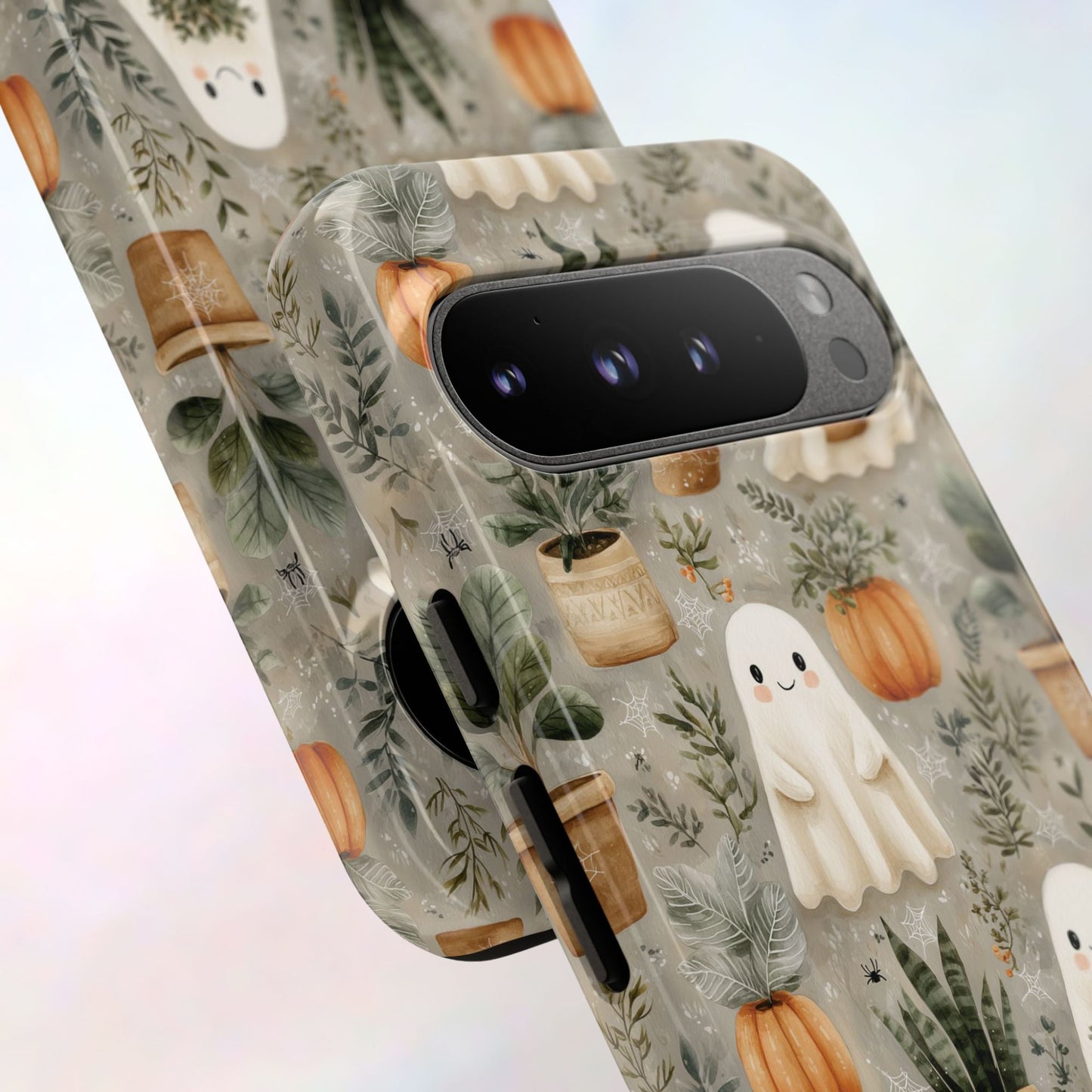 Spooky Plant Mom Phone Case – Haunted House Plants Halloween Cover for iPhone, Galaxy, Pixel