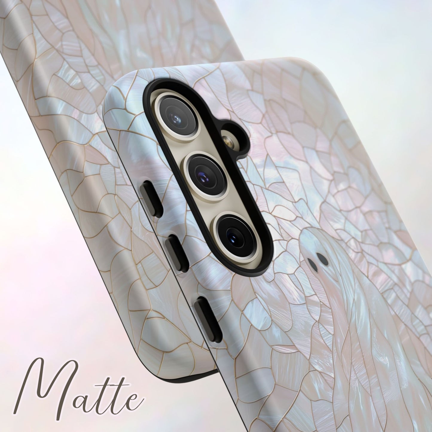 Spooky Ghost Faux Stained Glass Phone Case